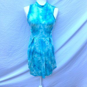 Blue Tie Dye Dress